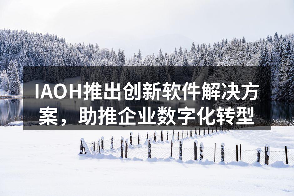 IAOH推出创新软件解决方案,助推企业数
